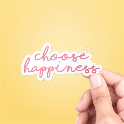 Choose Happiness Sticker Best Friend Gift VSCO Stickers | Etsy