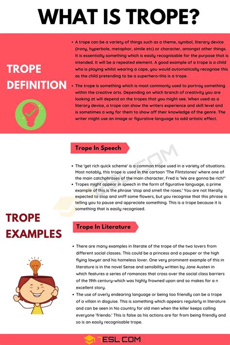 Trope: Definition and Examples of Trope in Speech and Literature • 7ESL