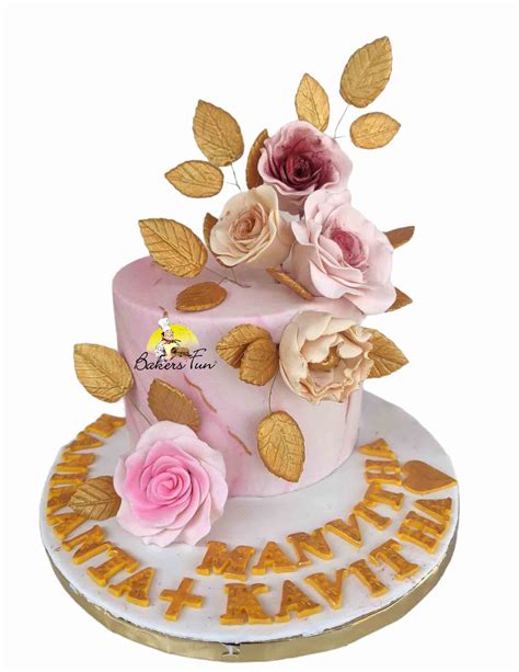 Sweet Sixteen Pink Floral Birthday Cake For Girls - Bakersfun | Free ...