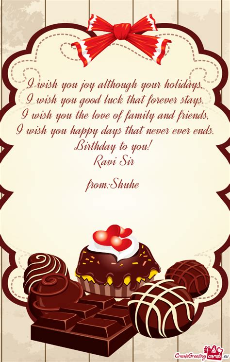 I wish you the love of family and friends - Free cards