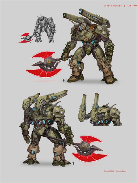 Doom Eternal Concept Art: Sentinel Mech Designs : r/Doometernal