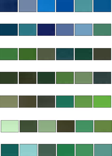 RAL Paint Colours Chart