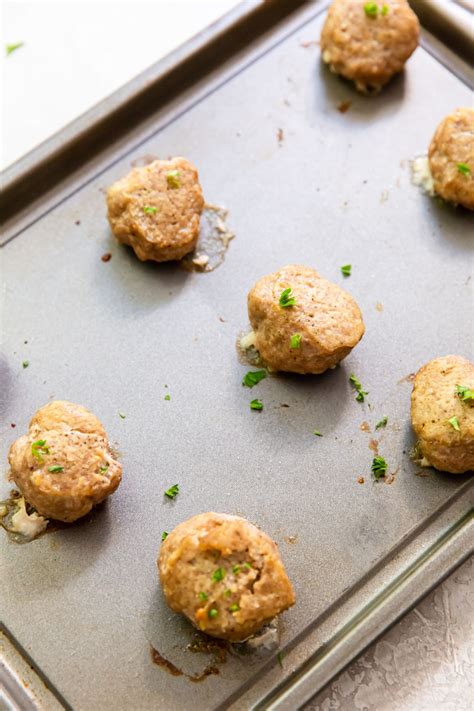 Baked Frozen Keto Turkey Meatballs - Lara Clevenger