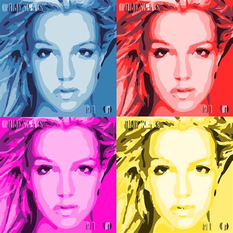 Britney Spears Pop Art, Pop Art Tiles, Abstract Art Prints, Britney Physical Prints - Etsy