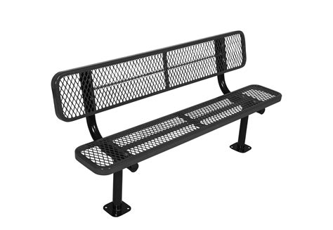 E-Series Park Bench with Back - Park Warehouse