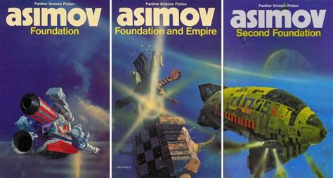 Chris Foss spaceships book covers Asimov