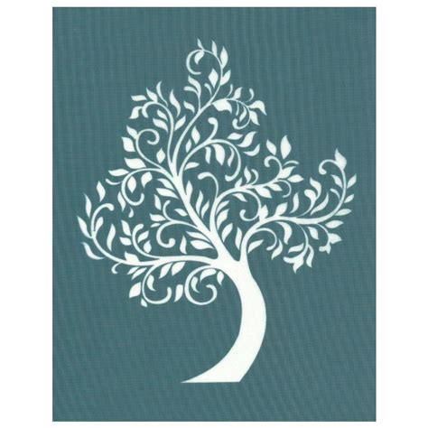 DIY Silk Screen Printing Stencil, Tree Silhouette Design Tote Bags ...