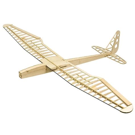 Upgraded Sunbird V2.0 1600mm Wingspan Balsa Wood RC Airplane Glider KIT Wood Model Airplane ...