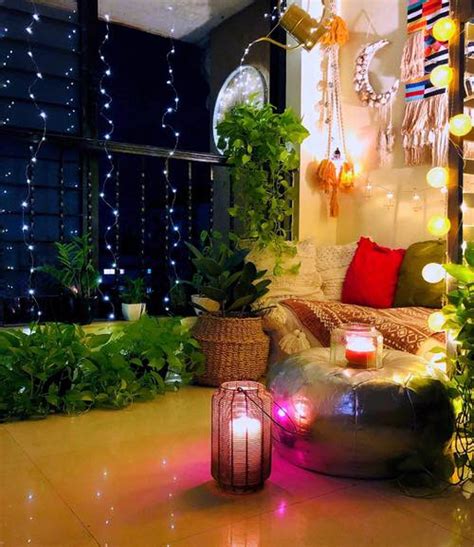 15 Stunning Balcony Lighting Ideas for Diwali • India Gardening