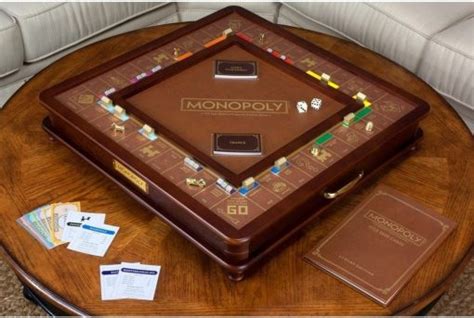 Luxury Wooden Monopoly Board - Giftageek