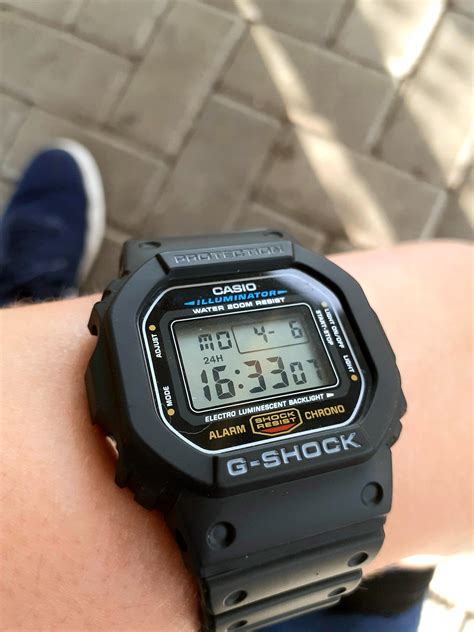 Waiting the bus with this little buddy! Stay away COVID-19. : r/gshock