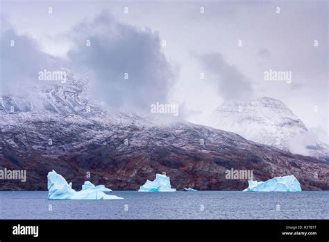 Greenland. Northeast Greenland National Park. Kong Oscar Fjord ...