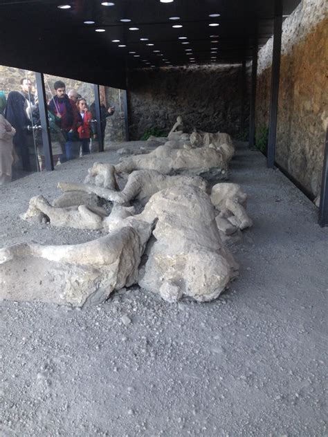 Plaster casts of the victims- "Garden of the fugitives" - Pompeii ...