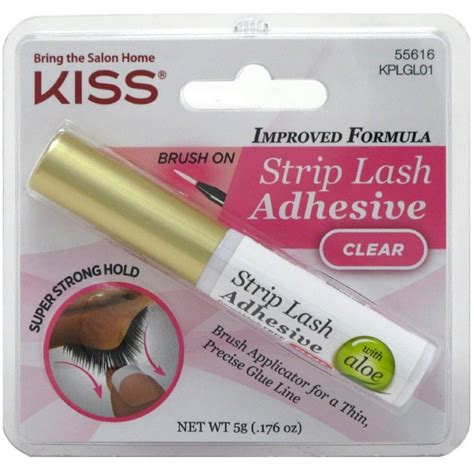 KISS Strip Eyelash Adhesive, Clear 0.21 oz (Pack of 2) - Walmart.com - Walmart.com