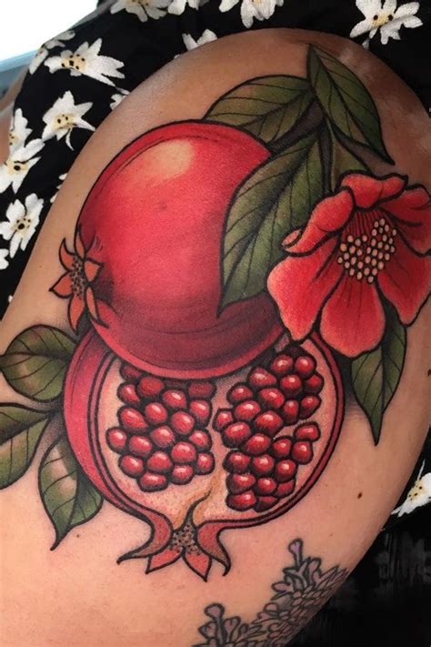 126+ Pomegranate Tattoo Ideas In 2021 – Meanings, Designs, And More - Noteworthy Tattoo in 2022 ...