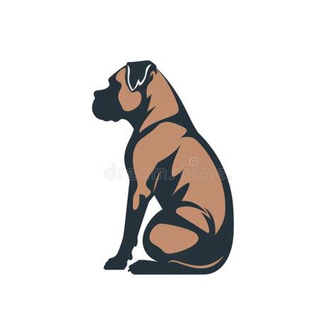 Captivating Boxer Dog Logo Template with Illustrative Twist Stock ...