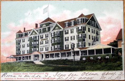 1909 Postcard: Oceanic Hotel - Kennebunkport, Maine ME | Kennebunkport, Kennebunkport maine ...