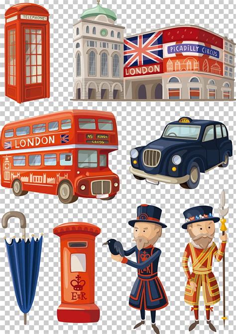 Cartoon London Illustration PNG, Clipart, Architecture, City Of London, Design Element, Double ...