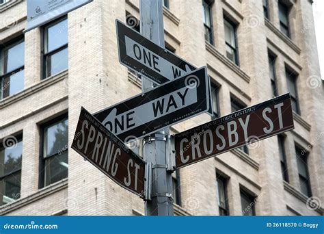 New York Street Signs Stock Photo - Image: 26118570