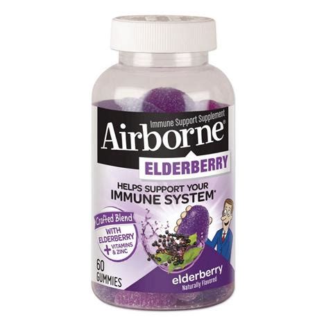 Airborne Immune Support Gummies with Elderberry | Health & Personal Care