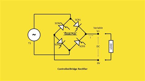 Bridge Rectifier Circuit - Electronics Basics - The Geek Pub