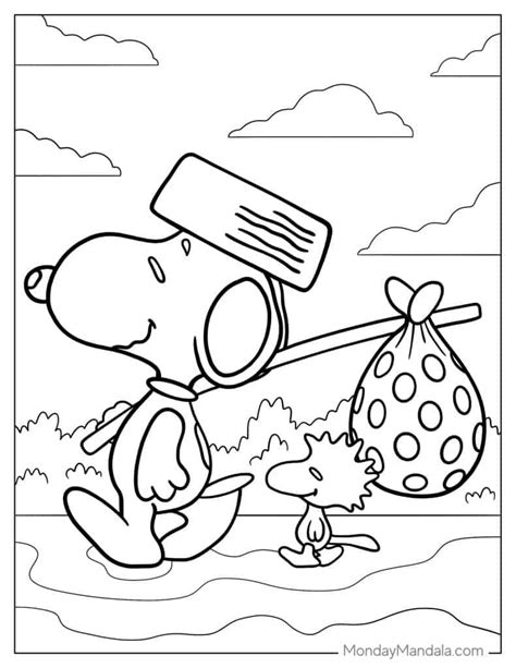 Snoopy Coloring Pages To Print