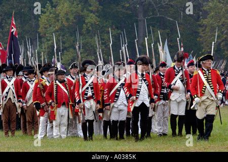 British soldier in a reenactment of the surrender at Yorktown Battlefield Virginia. Digital ...