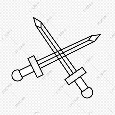 Metal Cross Swords, Metal Drawing, Cross Drawing, Swords Drawing PNG and Vector with Transparent ...