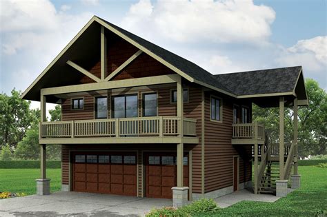 Plan 72768DA: Garage With Apartment And Vaulted Spaces | Mountain ...