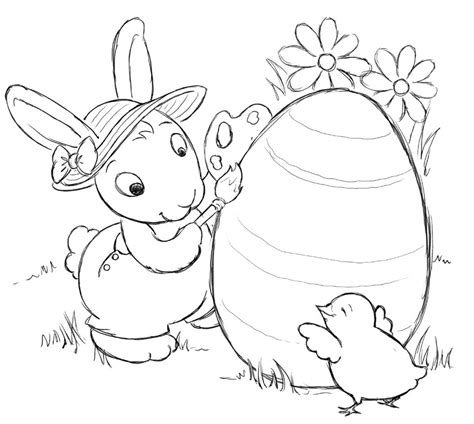 Free Printable Easter Bunny Coloring Pages For Kids