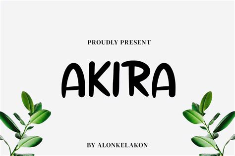 Akira Font - Dfonts