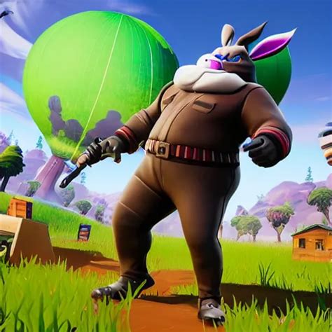 the big chungus as a fortnite character | Stable Diffusion