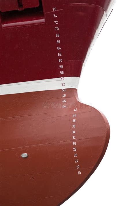 Plimsoll line on vessel. stock image. Image of depth - 46012807