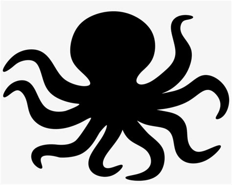 Octopus Clipart Watercolor - Cute Octopus Silhouette PNG Image | Transparent PNG Free Download ...