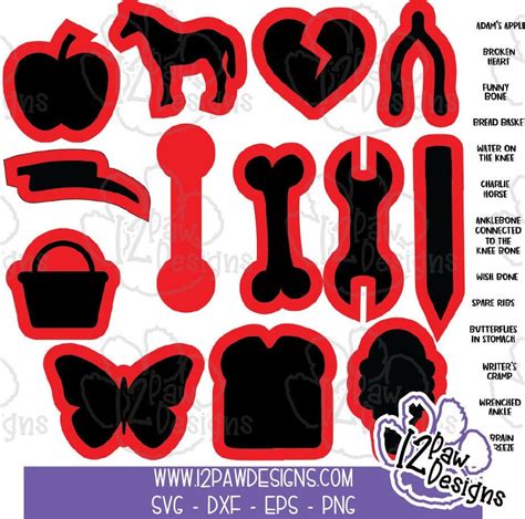 Operation Game, Operation SVG, Halloween Operation Pieces SVG, Operation Pieces PNG, Operation ...