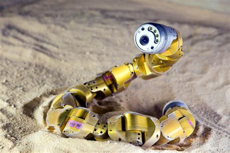 Snake robot learns to climb sand hills better, by moving like a sidewinder