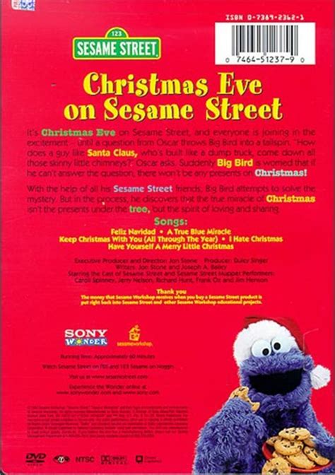 Sesame Street: Christmas Eve On Sesame Street (DVD 1987) | DVD Empire