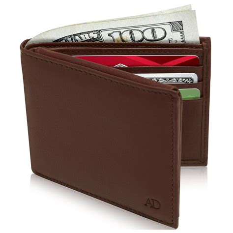 Access Denied - Slim Bifold Wallets For Men RFID - Front Pocket Leather ...