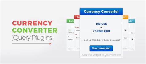 4 Best Premium Currency Converter jQuery Plugins | FormGet