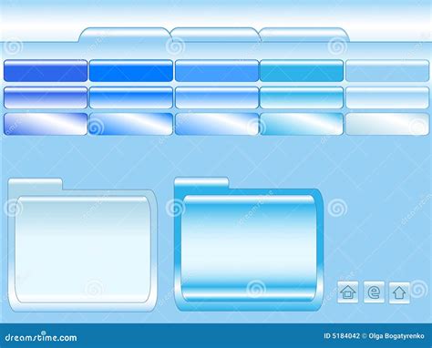 Blue Website template stock vector. Illustration of online - 5184042