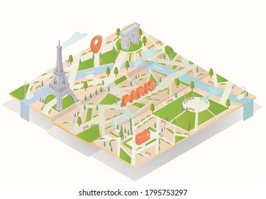 1,964 Paris 3d Map Images, Stock Photos & Vectors | Shutterstock