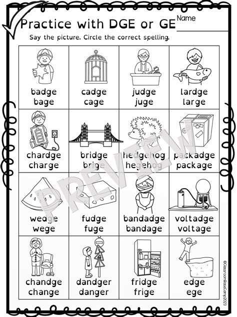 DGE or GE Spelling - Orton Gillingham (The Soldier Rule) | Made By Teachers