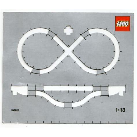 LEGO Train Track Layout Cardboard 1:13 Scale Template | Brick Owl - LEGO Marketplace