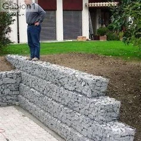 small gabion retaining wall | Garden retaining wall, Gabion retaining ...