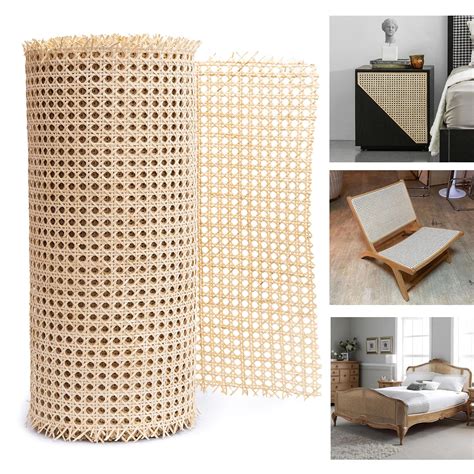 Buy '14'' Width- Mesh Pre-Woven Cane - Rattan Cane Webbing roll -Net Open Weave Wicker Cane ...