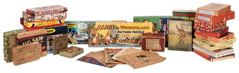 Lot Detail - Collection of 72 Vintage Jigsaw Puzzles.