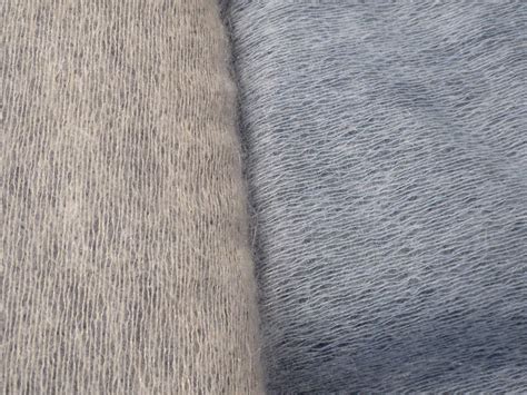 Mohair Fuzzy Fabric!! In 2 Dreamy Colors!! Blue Gray and Gray Beige ...