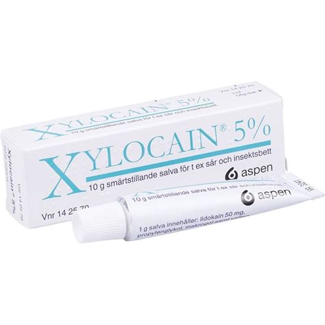 Xylocain Pain-relieving Ointment 5% - 10 grams - Scandinavian Online Store