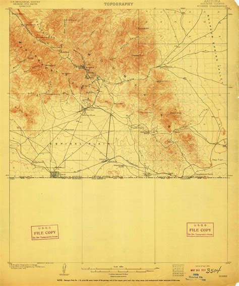 Bisbee, Arizona 1910 (1910) USGS Old Topo Map Reprint 15x15 AZ Quad ...