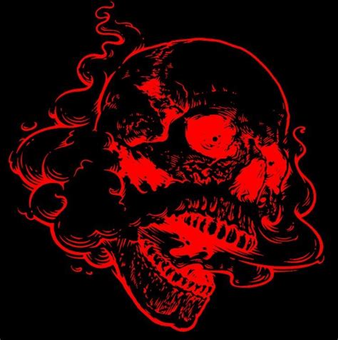 skull red black aesthetic Red Aesthetic Grunge, Devil Aesthetic ...